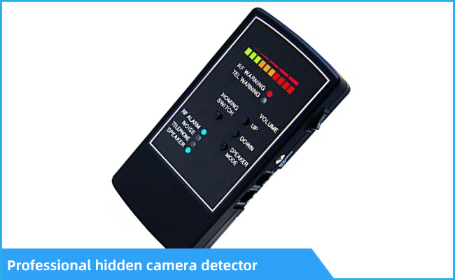 Esta imagen muestra un detector profesional de una cámara oculta para uso profesional.