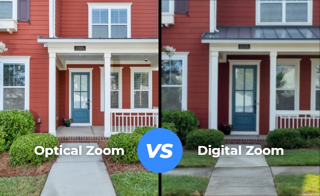 Zoom óptico y digital