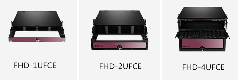 Gabinete de Fibra Óptica FHD: FHD-1UFCE, FHD-2UFCE, FHD-4UFCE