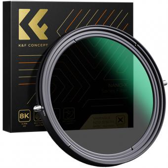 58 mm ND2-D32 (parada 1-5) Un filtro ND variable y filtro de polarización circular CPL 2 en 1 para una lente de cámara sin x mancha sellada