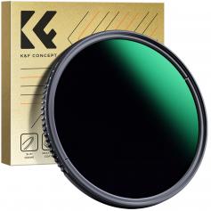Filtro de filtro ND3-ND1000 ND de 52 mm (1. 5-10 paradas) Filtro de densidad neutra con 24 recubrimientos de múltiples capas para la lente de la cámara