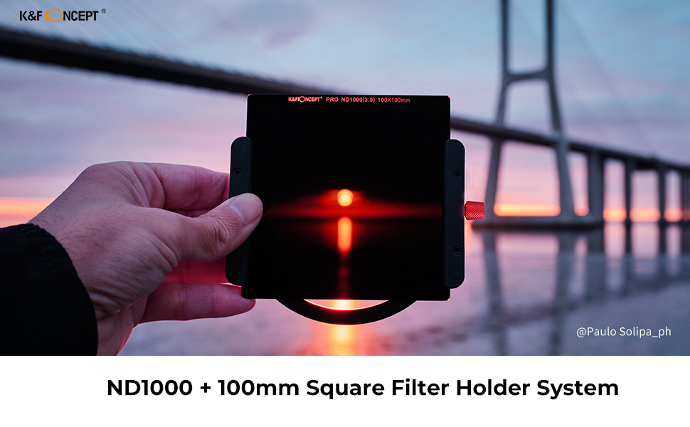 Conjunto de filtros cuadrados 100x100 mm ND1000 Filtro cuadrado