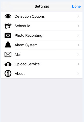 Aplicación de seguridad de la casa IOS ISEnTry iOS