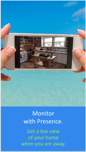 Aplicación de prensado para iOS para seguridad en el hogar