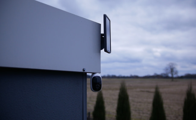 Cámaras de vigilancia IP IP-Camera con fuente de alimentación